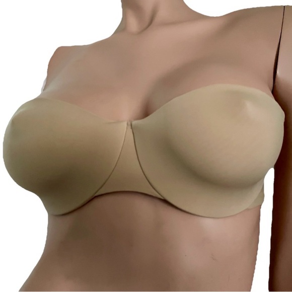 SKIMS Fits Everybody STRAPLESS BRA in CLAY NWOT Size 34C - Picture 4 of 9